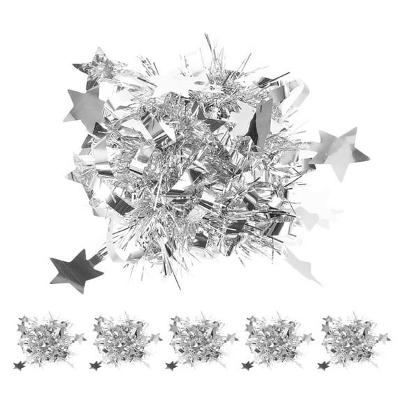 CIMAXIC Fête 6 Pcs Pompons de Cheer Bracelets pour Enfants Costume de Fête Bande de Poignet Étoile Métallique Accessoires de Cheerleading Balle de Poignet Bande de Poignet en Feuille Métallique Pompons d'Escouade Fleur de Poignet