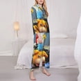 thumbnail image 4 of Lsque Pikmin Pattern Long Sleeve Pajama Set for Women - Soft 2-Piece Sleepwear and Loungewear Set with Pockets, Comfy Nightwear, 4 of 8