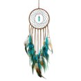 thumbnail image 1 of Bearachild Pequeñas cuentas de plumas de red de ensueño hechas a mano, anillo Circular para coches, pared, exterior, balcón, decoración colgante, Decoración del hogar Bearachild HA008982-00, 1 of 6