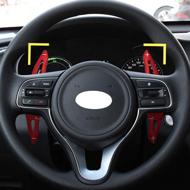 For 2016 - 2018 for Kia Optima K5 Front LCI Gear Shifter Paddle Steering Wheel Extended -