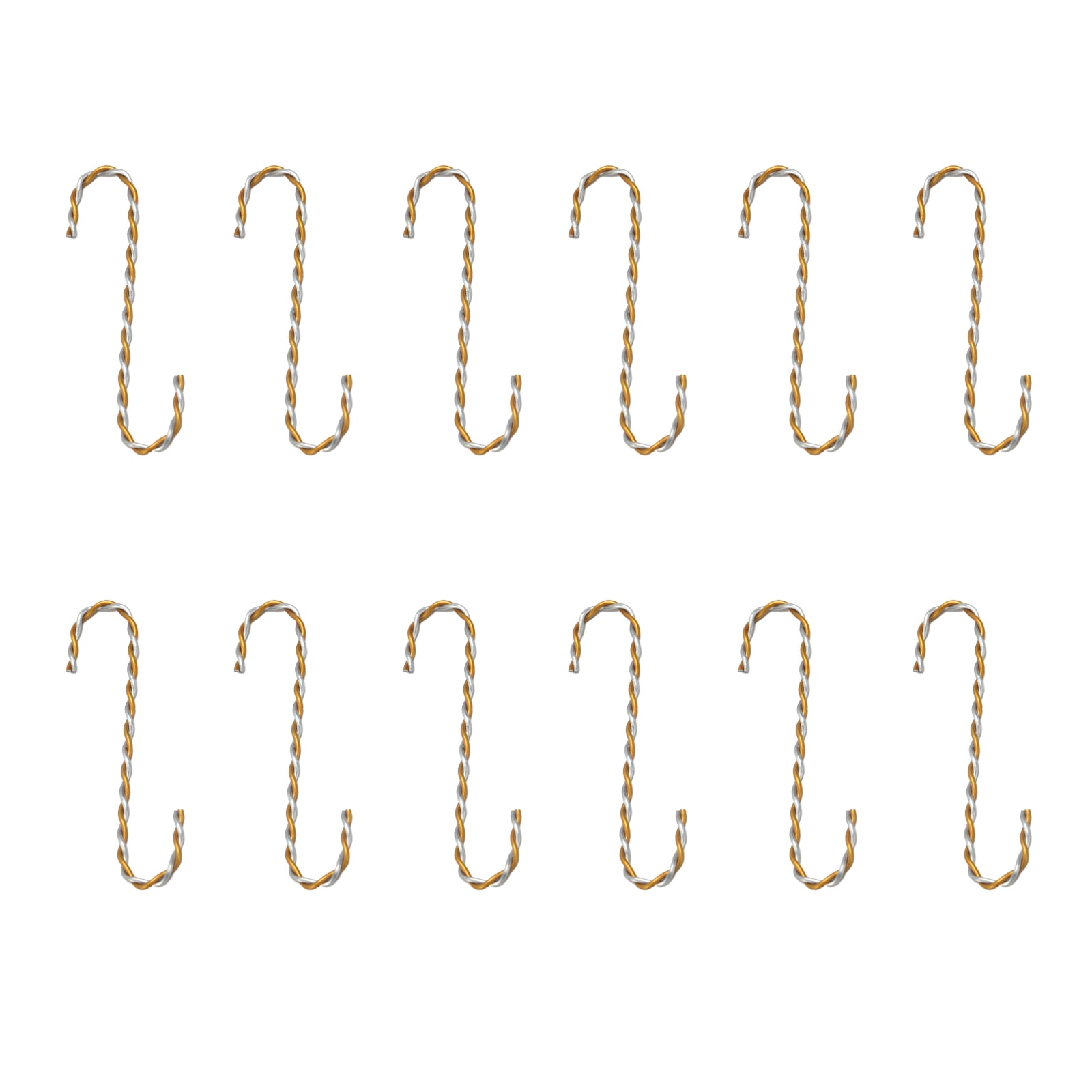 Hapeisy 12 Pcs Christmas Ornament Hooks, S Shaped & Vortex Design