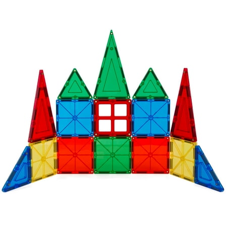 58-Piece Multi Colors Magnetic Blocks Tiles Educational 3-D Buildings STEM Toy Building (Best Educational Games For Ipad 2)