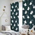 thumbnail image 5 of Blackout Kids Curtains,Black Dinosaurs Silhouette Pattern Childrens Insulated Curtains Set Of 2,Bedroom Essentials,Toddler Room Decor 52"x84", 5 of 5