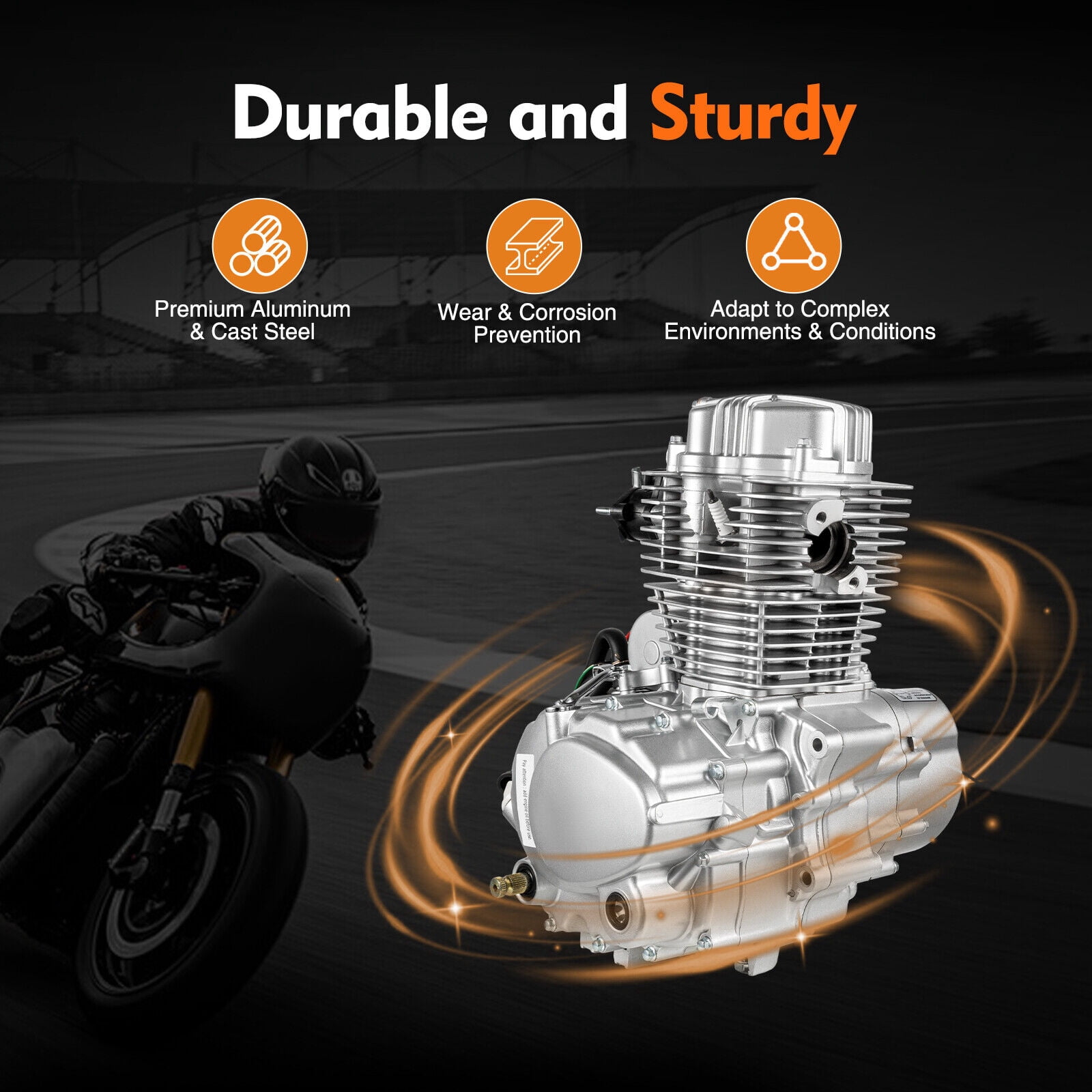 Denest 4 Stroke 200cc 250cc DIRT BIKE ATV Engine Motor Engine 5 Speed Transmission CG250,Air Cooling Single Cylinder
