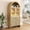 Wood, variant on ZIVACATE 69" Tall Arched Kitchen Pantry with 16 Color LED, Modern Kitchen Pantry Storage Cabinets with 2 Wood & 2 Glass Door, 3 Shelves, Versatile Cupboard for Kitchen, Dining Room, Bathroom, Wood