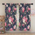 thumbnail image 5 of Blackout Kids Curtains,Pioneer Flower Floral Print Pattern Childrens Insulated Curtains Set Of 2,Bedroom Essentials,Toddler Room Decor 52"x63", 5 of 5