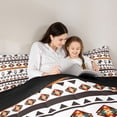 thumbnail image 5 of Homewish Vintage Aztec Geometric Bedding Comforter Set,Rustic Farmhouse Cabin Twin Comforter Sets,White Orange Bedding Set For Adults,Luxury Bedroom Decor Reversible,2-Piece, 5 of 8