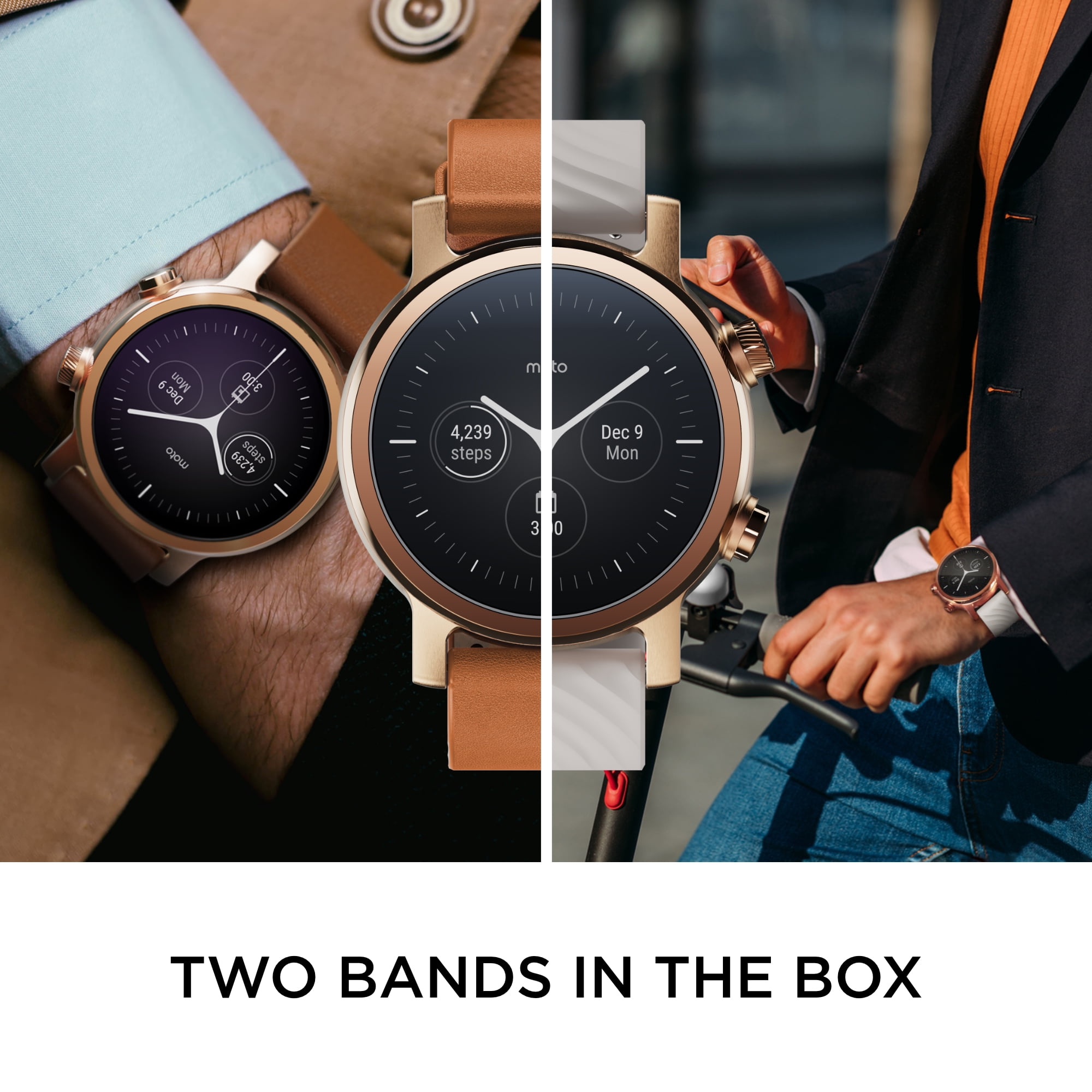Moto 360 3rd Gen 2020 - Wear OS by Google - The Luxury Stainless 