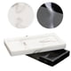 thumbnail image 5 of Rectangular Plate Countertop Bathroom Soap Shampoo Storage Tray,White, 5 of 5