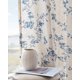 thumbnail image 5 of Cortinas Jinchan de lino con estampado floral de 214 cm de longitud, color azul, 5 of 8