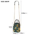 thumbnail image 2 of FORMRS Crossbody Bag for Women Quilted Travel Shoulder Cell Phone Purse with Chain Strap Handbag, Blue Lemons, 2 of 7