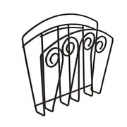 Spectrum Diversified Scroll Magazine Rack, Wall Mount, Black