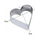 thumbnail image 2 of 3 piezas de moldes de cortador de galletas de acero inoxidable antiadherentes resistentes al calor, forma de corazón de amor, moldes de chocolate DIY, molde para hornear para el día de San Valentín, 2 of 5