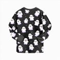 thumbnail image 5 of Zuwimk Toddler Girl Boys Pajamas Halloween Funny Graphic Pjs Jammies Fall Winter Long Sleeve Sleepwear Sets,Y009-Black, 5 of 9