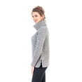thumbnail image 2 of SAOL Ladies Merino Wool Funnel Neck Fisherman Sweater, 2 of 3