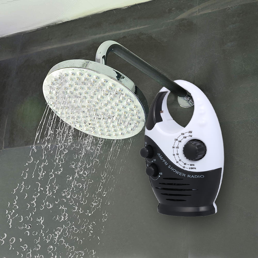 built in shower radio