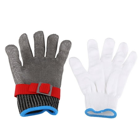 

Stainless Steel SS304 Mesh Cut Resistant Glove Work Butcher Protection Tool