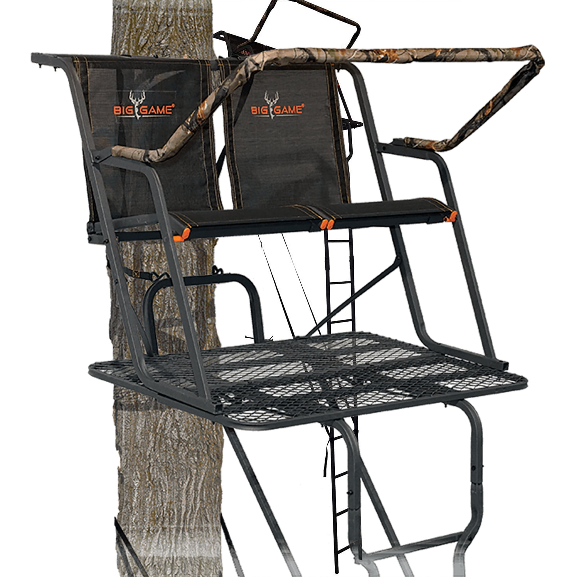 Big Game Spector XT 2 Person Deer Hunting Ladder Stand, 17