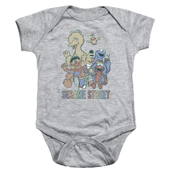 Sesame Street - Colorful Group - Infant Snapsuit - 6 Month