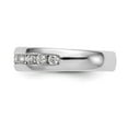 thumbnail image 3 of 14K White Gold Ring Band Wedding Diamond Round 11-Stone Channel, 3 of 7
