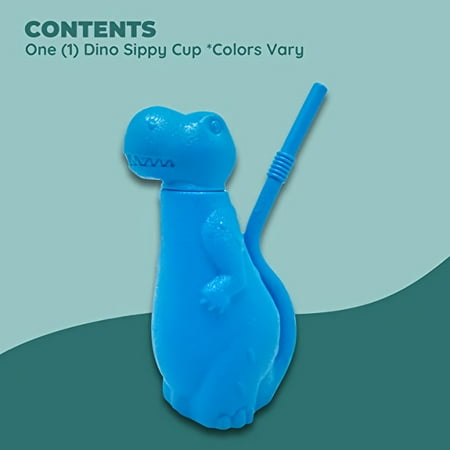 Brite Concepts Plastic Dinosaur Sippy Cup 6 oz (Colors Vary) (Pack of 2)