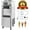 2200W, variant on SHENGJINSH Pre-cooled Commercial Ice Cream Machine, 3 Flavors Countertop Soft Serve Ice Cream Maker
