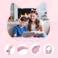 thumbnail image 4 of Auriculares Bluetooth para niños con orejas de gato QearFun, 60 horas de reproducción, 4 of 7