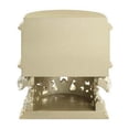 thumbnail image 4 of Benjara Nightstand with Scrolled Carvings and Half Moon Shape, Champagne Silver, 4 of 5
