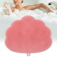 thumbnail image 5 of Wall-Mounted Hands-Free Back and Foot Scrubber with Suction Cups - Deep Clean and Exfoliate in the Shower Pink, 5 of 8