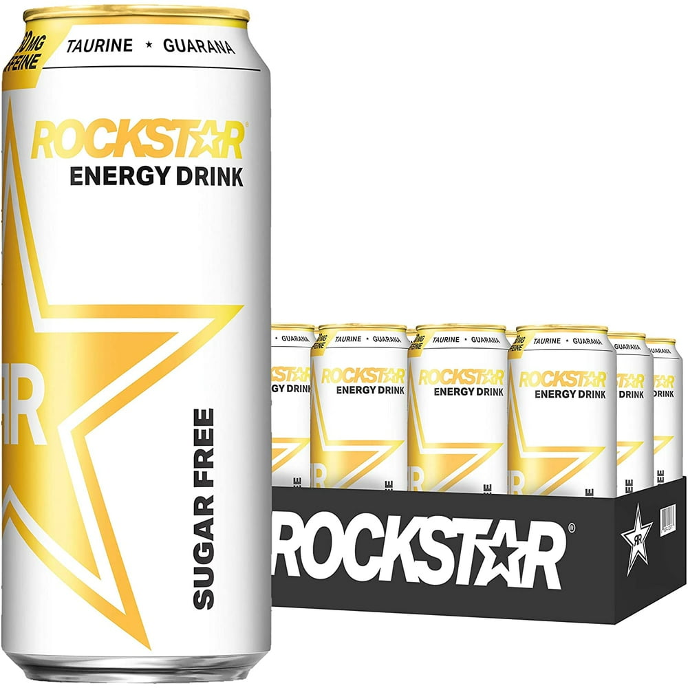 Rockstar Sugar Free Energy Drink, 16oz Cans (12 Pack) (Packaging May