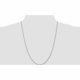 thumbnail image 2 of 10K White Gold 1.6mm D/C Machine Made Rope Chain (24 X 1.6) In India 10w014-24, 2 of 5