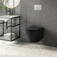 thumbnail image 5 of Swiss Madison Calice Wall-Hung Round Toilet Bowl in Matte Black, 5 of 5