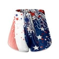 thumbnail image 6 of ZRBYWB Womens Shorts Womens Casual High Waist Running Shorts Independence Days Printed Workout Gym Shorts Relaxed Fit, 6 of 7