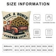 thumbnail image 5 of COMIO Rustic Farmhouse Throw Pillow Covers Red Truck Vintage Sunflower Lettering Cushion Cover Decorative Pillow Case for Home Car Couch, 5 of 5