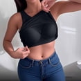 thumbnail image 2 of Levmjia Women Seamless Built In Bras Tank Top Soft Stretchy Comfortable Cami with Shelf Bra Yoga Workout Casual Summer Sleeveless Ribbed Knit Free Size Solid Color, 2 of 8