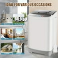 thumbnail image 4 of 17.8/20Lbs Full-Automatic Portable Washer - 2.4 Cu.ft, 10 Programs, 8 Water Levels, LED Display, Low Noise, Ideal for Apartment/Home/Dorm, 4 of 15