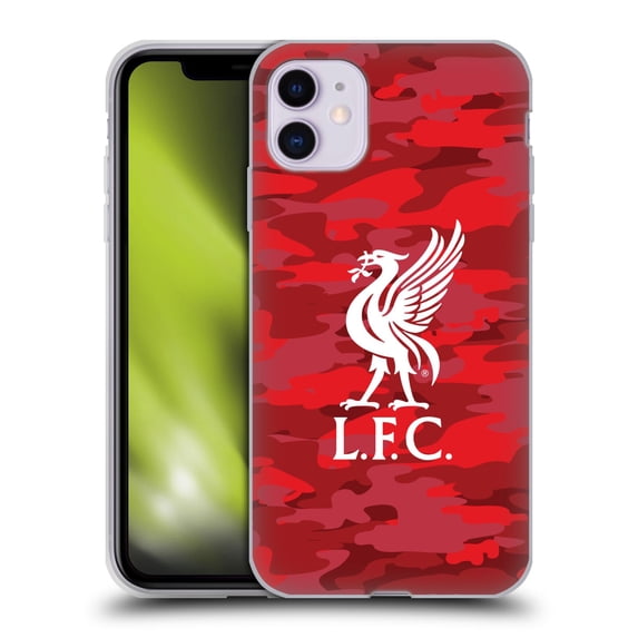 Head Case Designs Officially Licensed Liverpool Football Club Camou Home Colourways Liver Bird Soft Gel Case Compatible with Apple iPhone 11