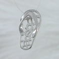 thumbnail image 4 of Sandal Flip-Flop Charm Hawaiian Sea Turtle Necklace Pendant, Sterling Silver, 4 of 10