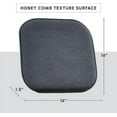 thumbnail image 4 of Elegant Comfort 4 Pack Chair Cushion Covers - Skid-Proof Rubber Backing - 16 x 16 Inch - Thick Dining Square Shape Seat Covers - Comfortable Textured Chair Pads with Ties - Honeycomb Pattern, Gray, 4 of 5