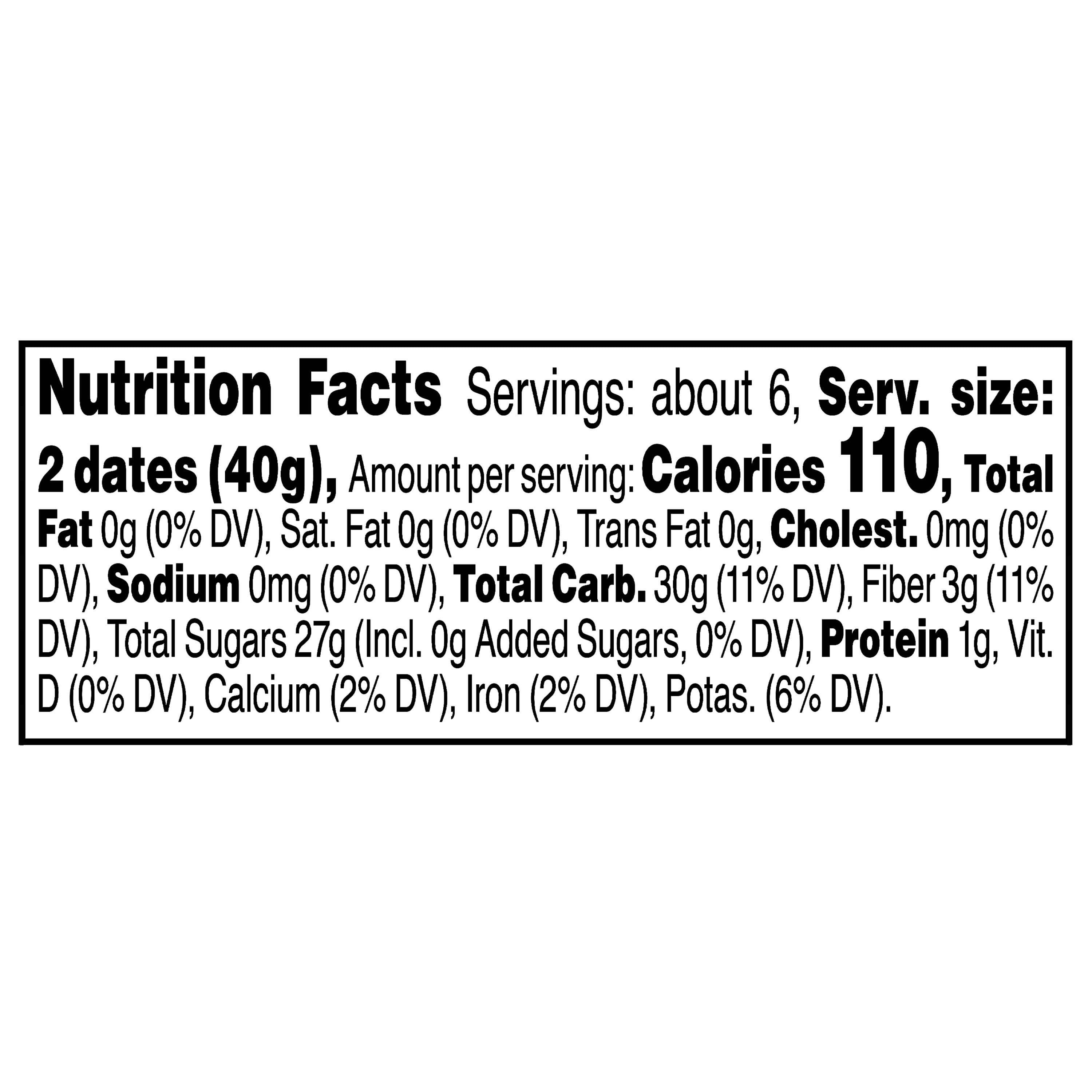 Marketside Pitted Medjool Dates Clear Tub, 9 oz (255g)