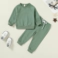 thumbnail image 2 of Happy Town Fall Outfits for Toddler Girl Boy Long Sleeve Top and Long Pants Set Toddler Sweatsuits, 2 of 7