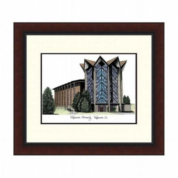 Campusimages IN991LR Valparaiso University Legacy Alumnus Framed Lithograph
