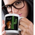 thumbnail image 2 of 3drose, Funny Cute Porcupine Thinks Cactus Is Dad Satire Cartoon, 11oz Mug, 2 of 6