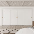 thumbnail image 2 of 144" x 80" Height Sliding Door - 1 Panel Design for Closet Door Hardware kit including, Golden Handles, 2 of 7