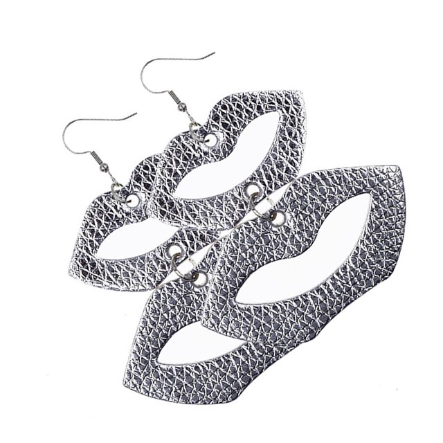 Pendientes Multicapa Labio Oreja Cuelga Aro en forma de corazón Pendiente colgante Favores de fiesta Regalo del día de San Valentín Banquete Ropa, zapatos y accesorios Miscelánea labio morado Minnieouse AP010113-09
