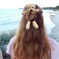 thumbnail image 4 of Chouchous Multicolores en Velours Élastiques pour Cheveux, Mode Femme, Attache-Cheveux Ours Mignon, 4 of 5