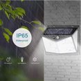 thumbnail image 3 of Luces solares para exteriores, [208LED/2 paquetes] Luces solares con sensor de movimiento, 3 modos de trabajo, luces exteriores con gran angular de 270°, inalámbricas, IP65, resistente al ag, 3 of 5