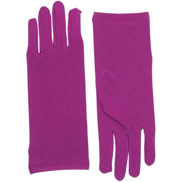 Forum Novelties SHORT DRESS GLOVESPURPLE