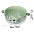 thumbnail image 3 of Wmhnj Lavabo de verduras de doble capa con cesta de drenaje, bandeja de plstico para frutas de 22 x 10,5 cm y cesta de filtro para uso en la cocina., 3 of 8
