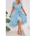 thumbnail image 2 of Vestido PRETTYGARDEN Bohemio de Verano con Cruzado y Escote en V Floral XL, 2 of 7